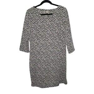 UNQ Leopard Print Sheath Dress Womens Size EUR 42 US 10